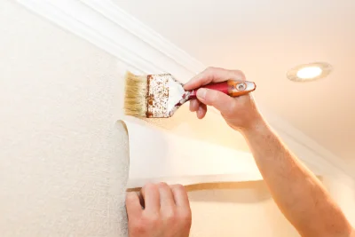 Pose de papier peint à Fouquerolles — revêtements muraux et toiles de verre